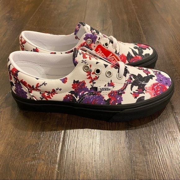 Vans Era Florals Sneakers Size 5 - Picture 4 of 8